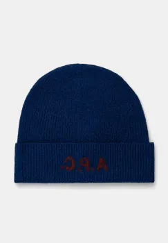 A.P.C. caciula de lana bonnet harry culoarea albastru marin, de lana, WVBDK.M25085 imagine