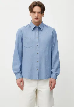 A.P.C. camasa barbateasca cu bumbac si in imagine