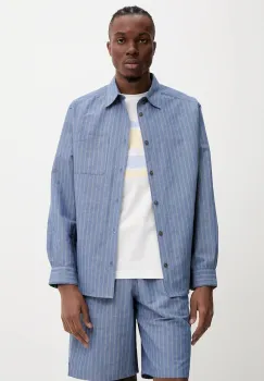A.P.C. camasa din amestec de in chemise malo cu guler clasic, relaxed, COHFW.H12532 imagine
