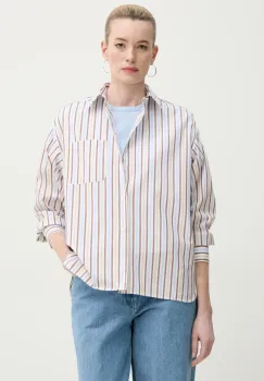 A.P.C. camasa din bumbac chemise stephanie femei, cu guler clasic, relaxed, COHEI.F12605 imagine