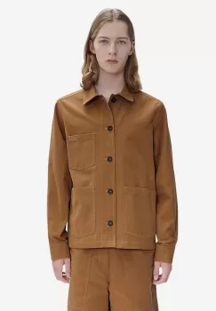 A.P.C. geaca barbati, culoarea maro, de tranzitie COGBJ.H02800-CARAMEL imagine