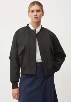A.P.C. geaca bomber blouson haley femei, culoarea negru, de tranzitie, PSAIY.F02843 imagine