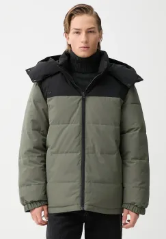 A.P.C. geaca cu doua fete Doudoune Sam culoarea verde, de iarna, PSALJ.H30208 imagine