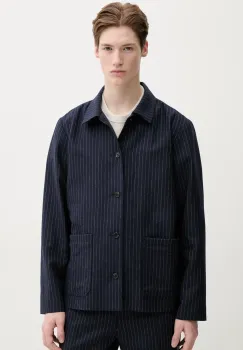 A.P.C. geaca de lana veste kerlouan doublee culoarea albastru marin, de tranzitie, WOARO.H03208 imagine