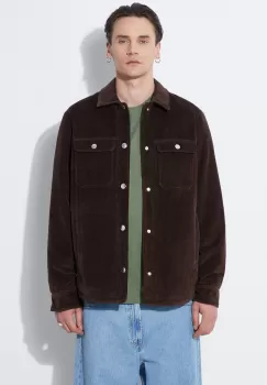A.P.C. geaca din velur Blouson Alex culoarea maro, de tranzitie, COGVV.H02625.CAE imagine