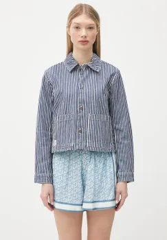 A.P.C. geaca jeans Veste Frida culoarea bleumain, de tranzitie, COHHG.F32006 imagine