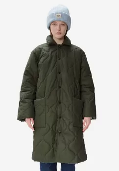 A.P.C. geaca Manteau Sarah femei, culoarea verde, de tranzitie COEZV.F01502-MILITARYKH imagine