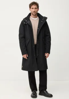 A.P.C. geaca parka antonin barbati, culoarea negru, de tranzitie, COHCJ.M30202 imagine