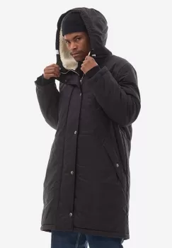 A.P.C. geaca Parka Hector barbati, culoarea negru, de tranzitie COEZV.H30179-MILITARYKH imagine