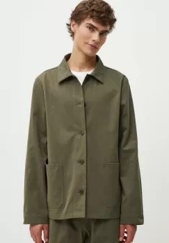 A.P.C. geaca veste kerlouan logo barbati, culoarea verde, de tranzitie, COGEW.H03205 imagine