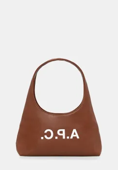A.P.C. geanta baby ninon shoulder culoarea maro, PUAAT.F67027 imagine