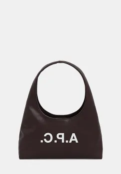 A.P.C. geanta baby ninon shoulder culoarea maro, PUAAT.F67027 imagine