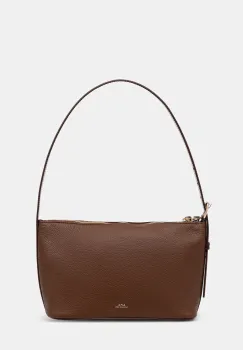 A.P.C. geanta de bumbac Sac Vera Shoulder culoarea negru, PXCBL.F61974 imagine