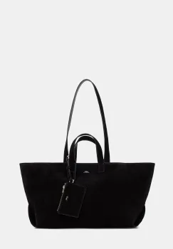 A.P.C. geanta shopper pentru femei din piele intoarsa LE DRUMMER imagine