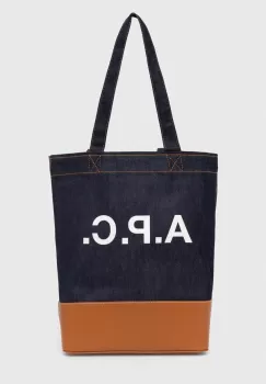 A.P.C. geanta tote axel culoarea maro, CODDP-M61444 imagine
