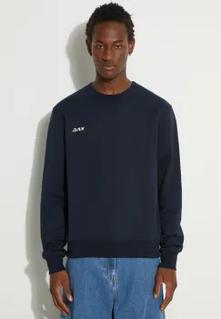 A.P.C. hanorac de bumbac Boxy Petit Vpc barbati, culoarea albastru marin, neted, COHBR-H27916 imagine