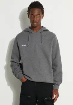 A.P.C. hanorac de bumbac Boxy Petit Vpc barbati, culoarea gri, cu gluga, melanj, COHBR-H27917 imagine