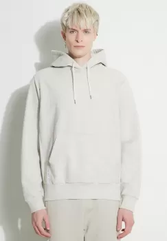 A.P.C. hanorac de bumbac Hoodie Bruce barbati, culoarea bej, cu gluga, melanj, COGWV.H27867.PAA imagine