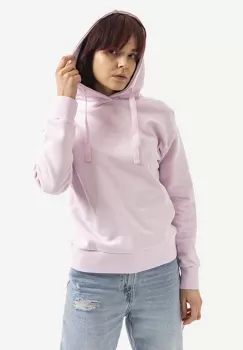 A.P.C. hanorac de bumbac Hoodie Christina femei, culoarea roz, cu gluga, cu imprimeu COEIP.F27624-ROSEPALE imagine