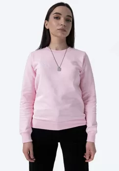 A.P.C. hanorac de bumbac Sweat Skye femei, culoarea roz, cu imprimeu COEBH.F27700-PALEPINK imagine