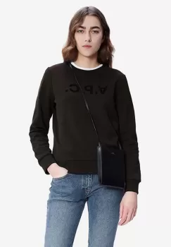 A.P.C. hanorac de bumbac Sweat Viva femei, culoarea negru, cu imprimeu COECQ.F27644-DARKNAVY imagine