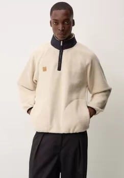 A.P.C. hanorac fleece sweat island culoarea bej, neted, PSAIF.M27845 imagine