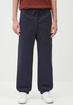 A.P.C. pantaloni de bumbac pantalon chuck culoarea albastru marin, drept, COGEW.H08408 imagine