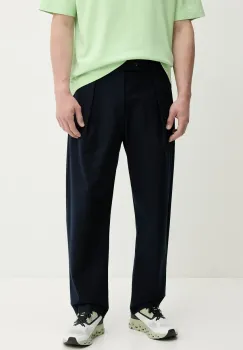 A.P.C. pantaloni de bumbac pantalon renato barbati, culoarea bleumarin, cu fason chinos, COHFU.H08428 imagine