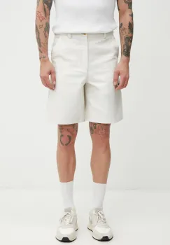 A.P.C. Pantaloni scurti barbati din bumbac Moleskine imagine
