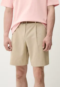 A.P.C. pantaloni scurti din bumbac short crew barbati, culoarea bej, COHFU.H10198 imagine