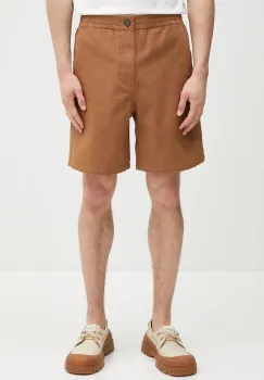 A.P.C. pantaloni scurti jeans Short Norris culoarea maro, COGBJ.H10186 imagine
