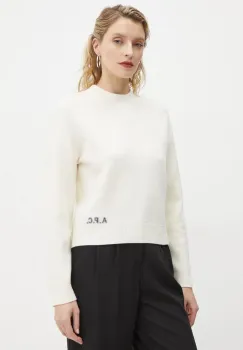 A.P.C. pulover de lana pull esther femei, culoarea bej, WVBDK.F23373 imagine