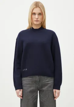 A.P.C. pulover de lana Pull Esther femei, culoarea bleumarin, WVBDK-F23373 imagine
