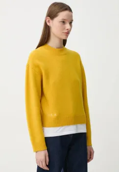 A.P.C. pulover de lana pull esther femei, culoarea galben, WVBDK.F23373 imagine