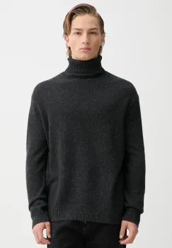 A.P.C. pulover de lana Pull Mahe culoarea gri, cu guler, WYAAD.H23443 imagine