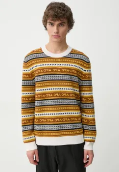 A.P.C. pulover de lana pull malcom barbati, culoarea maro, WVBDS.H23372 imagine