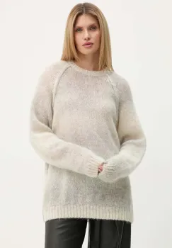 A.P.C. pulover de lana pull mavericks culoarea bej, light, WPABI.M23396 imagine