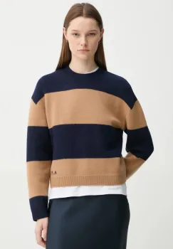 A.P.C. pulover de lana pull penny femei, culoarea albastru marin, cu turtleneck, WVBDL.F23370 imagine