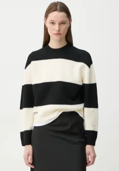 A.P.C. pulover de lana pull penny femei, culoarea negru, cu turtleneck, WVBDL.F23370 imagine