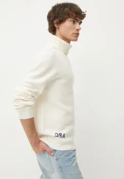 A.P.C. pulover de lana pull walter culoarea bej, cu guler, WVBDJ.M23248 imagine