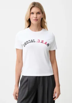 A.P.C. tricou din bumbac A.P.C. x MARC JACOBS culoarea alb, COHKS.F26555 imagine