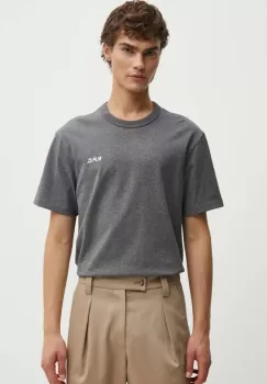 A.P.C. tricou din bumbac t-shirt boxy petit vpc barbati, culoarea gri, melanj, COHBQ.H26391 imagine