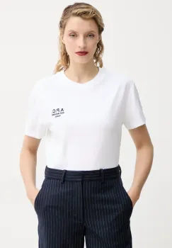 A.P.C. tricou din bumbac t-shirt boxy rue madame GOTS femei, culoarea alb, COHBM.F26389 imagine