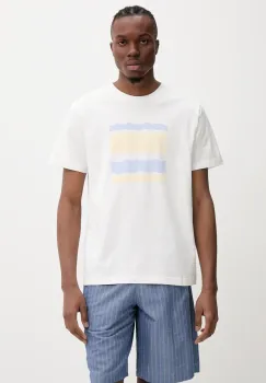 A.P.C. tricou din bumbac t-shirt malone culoarea alb, cu imprimeu, COGCK.M26506 imagine