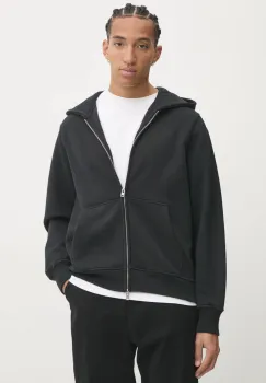 Abercrombie & Fitch bluza barbati, culoarea negru, cu gluga, neted, KI122-4275 imagine