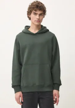 Abercrombie & Fitch bluza barbati, culoarea verde, cu gluga, neted, KI122-4273 imagine