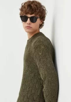 Abercrombie & Fitch bluza barbati, culoarea verde, light imagine