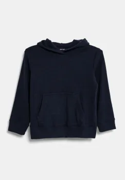 Abercrombie & Fitch bluza copii culoarea albastru marin, cu gluga, neted, KI224-4112 imagine