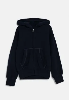 Abercrombie & Fitch bluza copii culoarea albastru marin, cu gluga, neted, KI252-4068 imagine