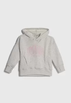Abercrombie & Fitch bluza copii culoarea gri, cu gluga, cu imprimeu imagine